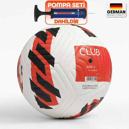 Pompa Hediyeli Dikişli Futbol Topu - 420gr